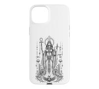 Carcasa para iPhone 15 Plus Maat Pluma Verdad Antiguo Egipcio Equilibrio Mito Arte