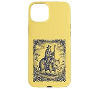 Carcasa para iPhone 15 Plus Mago Montando Criatura Mística Elefante Musaraña Fantasía