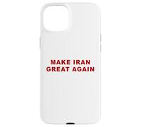 Carcasa para iPhone 15 Plus Make Iran Great Again - Minimal Text White & Red