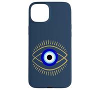 Carcasa para iPhone 15 Plus Mal de Ojo Azul con símbolo de protección mística para Hombres y Mujeres