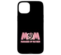 Carcasa para iPhone 15 Plus MAMÁ - Manager of Mayhem - Funny Mom and Mother