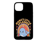 Carcasa para iPhone 15 Plus Mama's Little Splasher Cute Whale Mom Kids