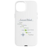 Carcasa para iPhone 15 Plus Mapa de Islas de Sotavento Antigua St Martin Brabuda