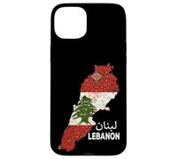Carcasa para iPhone 15 Plus Mapa de la Bandera del Líbano, Beirut, Cedro, diseño de Patrimonio libanés