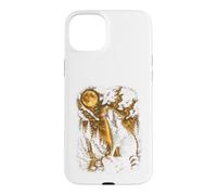 Carcasa para iPhone 15 Plus Mapache Aullando Luna Vida Silvestre Animal Mapache Amante Al Aire Libre