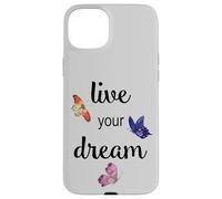 Carcasa para iPhone 15 Plus Mariposas de Acuarela Live Your Dream