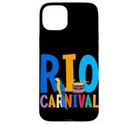Carcasa para iPhone 15 Plus Máscara de Carnaval de Río Brasil Festival de Brasil Recuerdo brasileño