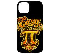 Carcasa para iPhone 15 Plus Matemáticas Retro geniales y fáciles como Pi