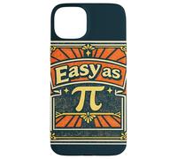 Carcasa para iPhone 15 Plus Matemáticas Retro Tan fáciles como Pi