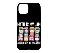 Carcasa para iPhone 15 Plus Math Is My Jam Funny Matemáticas Profesor Álgebra Cálculo Estudiante