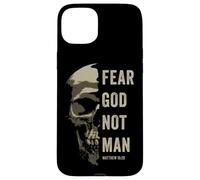 Carcasa para iPhone 15 Plus Matthew 10:2 Fear God Not Man - Christian Faith Bible Gospel