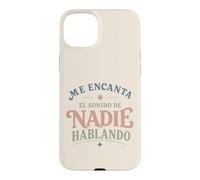 Carcasa para iPhone 15 Plus Me Encanta el Sonido de Nadie Hablando Retro Mood