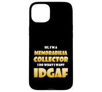 Carcasa para iPhone 15 Plus Memorabilia Collector Idgaf Meme Nostalgic Movie Stage Props