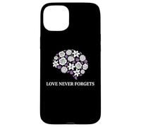 Carcasa para iPhone 15 Plus Memory Care, partidario de la concienciación sobre el Alzheimer Love Never Forgets