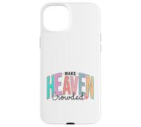 Carcasa para iPhone 15 Plus Mensaje Retro Cristiano del Cielo Cruz fe