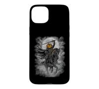 Carcasa para iPhone 15 Plus Mercenario de arpillera como Motivo de Halloween de Jinete