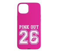 Carcasa para iPhone 15 Plus Mes de concientización sobre el cáncer de Mama del Equipo de fútbol Pink out 2026