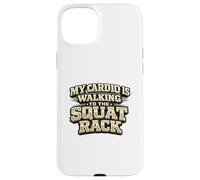 Carcasa para iPhone 15 Plus Mi Cardio está Caminando hacia el Estante de Sentadillas