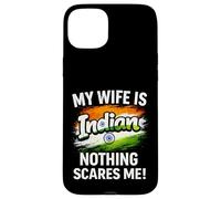 Carcasa para iPhone 15 Plus Mi Esposa es India Nada me Asusta