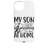 Carcasa para iPhone 15 Plus Mi Hijo te estará Esperando en casa béisbol