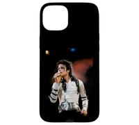 Carcasa para iPhone 15 Plus Michael Jackson Canta Live Bad Tour 1988