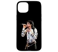 Carcasa para iPhone 15 Plus Michael Jackson Cantando en Directo Bad World Tour 1988
