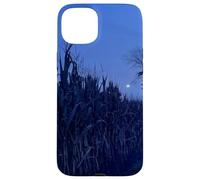Carcasa para iPhone 15 Plus Midwest Gothic Aesthetic Rural Appalachia Moon Corn Field