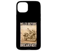 Carcasa para iPhone 15 Plus Miles Before Breakfast Moto Aventura Diseño