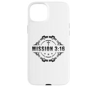Carcasa para iPhone 15 Plus Mission 3:16 - Christian Faith Church Ministry Soldier