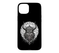 Carcasa para iPhone 15 Plus Mitología de Odin Valhalla Thor del Guerrero Vikingo nórdico