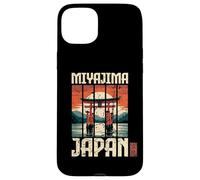 Carcasa para iPhone 15 Plus Miyajima Japón Torii Gate Anime Sunset Kanji Otaku Souvenir