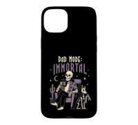 Carcasa para iPhone 15 Plus Modo Papá Esqueleto Inmortal Halloween Papá Más Allá Humor
