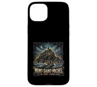 Carcasa para iPhone 15 Plus Mont Saint Michel France Gothic Vibes Vintage Inspired