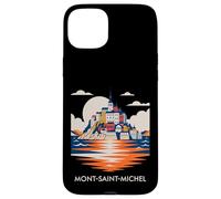 Carcasa para iPhone 15 Plus Mont Saint Michel France Normandy Catholic Travel Lover