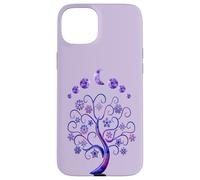 Carcasa para iPhone 15 Plus Moon Phases Tree Fases De La Luna Árbol De La Vida Rosa