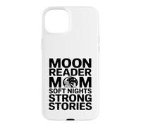 Carcasa para iPhone 15 Plus Moon Reader Mamá Noches Suaves Historias Fuertes