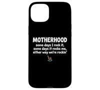 Carcasa para iPhone 15 Plus Motherhood Some Days I Rock It Some Days It Rocks Me