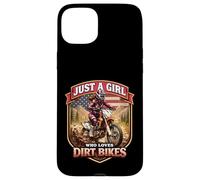 Carcasa para iPhone 15 Plus Moto Freak Funny Motorbike Lover Dirt Bike Rider American MX