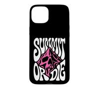 Carcasa para iPhone 15 Plus Mountaineering Summit Or Die Peak Bagger Skull Climbing