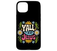 Carcasa para iPhone 15 Plus Mujeres, Todos ustedes Necesitan Jesús Christian Groovy Christ Faith Bible