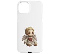 Carcasa para iPhone 15 Plus Muñeca Ángel Roto con Corazón