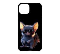 Carcasa para iPhone 15 Plus Murciélago Zorro Volador Dulce Vampiro Murciélagos