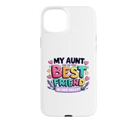 Carcasa para iPhone 15 Plus My Aunt has my New Best Friend in Her Belly Funny Cousin