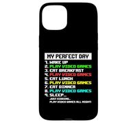 Carcasa para iPhone 15 Plus My Day Jugar Videojuegos Gamer Chicos Hombres Niños Divertido