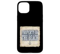 Carcasa para iPhone 15 Plus My Heart Belongs to The Ocean Anchor Graphic