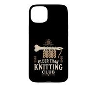 Carcasa para iPhone 15 Plus Nalbinding - Aguja de Hueso para Artista de Fibra Textil Antigua
