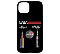 Carcasa para iPhone 15 Plus NASA Artemis Apollo Luna Misión SLS Saturn V