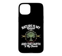 Carcasa para iPhone 15 Plus Nature Is My Religion Earth Is My Church Native American Day