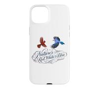 Carcasa para iPhone 15 Plus Nature's Red, White & Blue Aves Biólogo Ornitólogo Pájaro