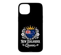 Carcasa para iPhone 15 Plus New Zealander Queen New Zealand Flag Proud Woman